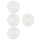 4Pièces Sous-Verres Verre Transparent Accessoires Design Épuré 6