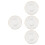 4Pièces Sous-Verres Verre Transparent Accessoires Design Épuré 7