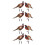 4Ensembles Faisan En Coloré Ornamental Durable 4