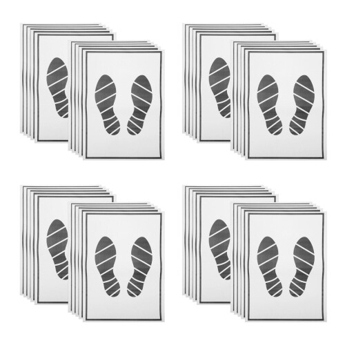 100Pièces Tapis Protection Sol Papier Gris Portable Compact 1