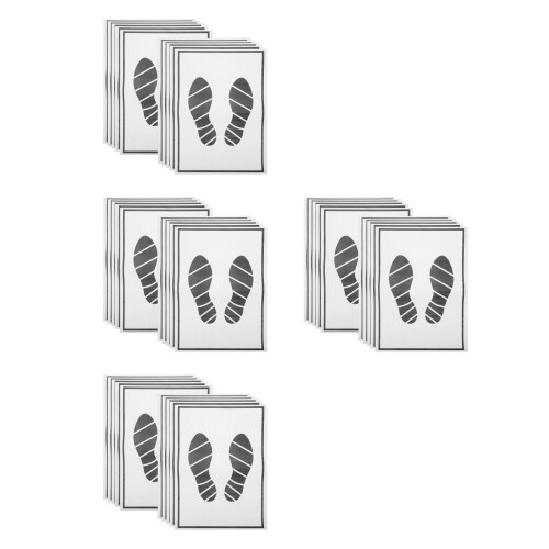 100Pièces Tapis Protection Sol Papier Gris Portable Compact 2