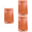 3Pièces Housses Stylo Cuir Marron Pratique Pour Bureau École 6