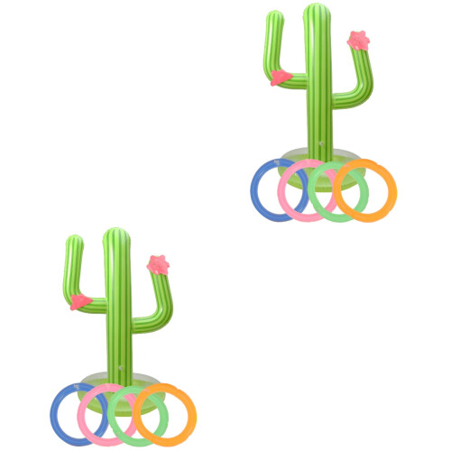 2Pièces Gonflables En PVC Vert Cactus Décor 1
