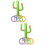 2Pièces Gonflables En PVC Vert Cactus Décor 6