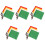 20Pièces Drapeaux Handheld Arbitre Sport Multicolores Résistants 2