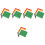 20Pièces Drapeaux Handheld Arbitre Sport Multicolores Résistants 3