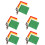 20Pièces Drapeaux Handheld Arbitre Sport Multicolores Résistants 5