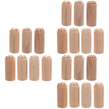 3Pièces Tampons Bois Pour Artisanat DIY Beige Motifs Variés