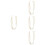 4Pièces Porte-Plantes Suspendu Macramé Design 6