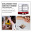 4Pièces Mini Vitrine Plastique Blanche Pour Boutique Miniature 4