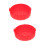 2Pièces Ensemble Silicone Rouge Accessoire Cuisson Friteuse 6