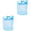 2Pièces Bleu De En De Voyage Rangement 3