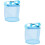 2Pièces Bleu De En De Voyage Rangement 6