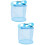 2Pièces Bleu De En De Voyage Rangement 7