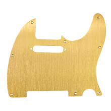 Golden 8 Hole Tele Guitar Pickguard Metalowa OsłOna Pickguard do Standardowej Wymiany Maskownicy Telecaster