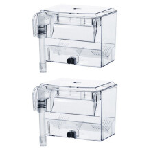 2X Clear Fish Tank Breeding Hatchery House Incubator Aquarium Transparent Breeder Isolation Hanging Box Reptile Turtle