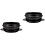 2Pièces Pot Soupe Céramique Noir Sanitaire Usage 4
