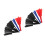 6Pièces Éventails Mains Multicolores Effet Illusion Pour Fête 2