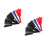 6Pièces Éventails Mains Multicolores Effet Illusion Pour Fête 4