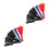 6Pièces Éventails Mains Multicolores Effet Illusion Pour Fête 5