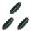 3Pièces Assiettes Céramiques Vert Olive Usage Résistantes 1