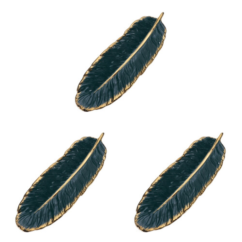 3Pièces Assiettes Céramiques Vert Olive Usage Résistantes