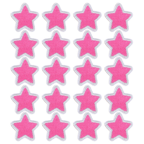 80Pièces Patches Rose En Polyester Pour Vêtements Accessoires DIY 1