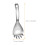 1Pochettedeustainless Acier À Pâtes Résistante Chaleur Argent 2