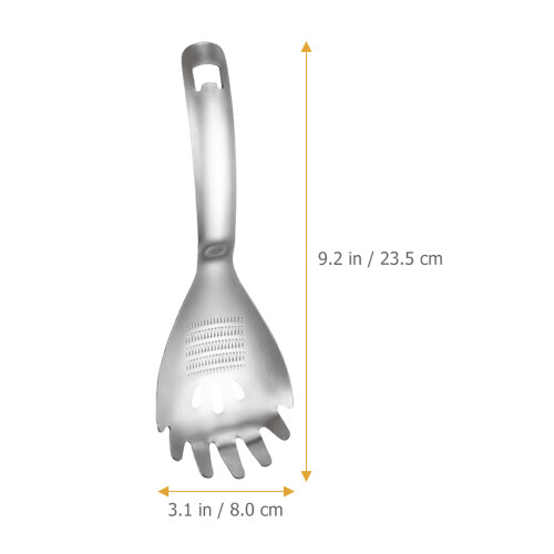 1Pochettedeustainless Acier À Pâtes Résistante Chaleur Argent 1