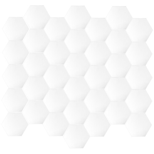 72Pièces Stickers Argentés Hexagones Pour Salon 1