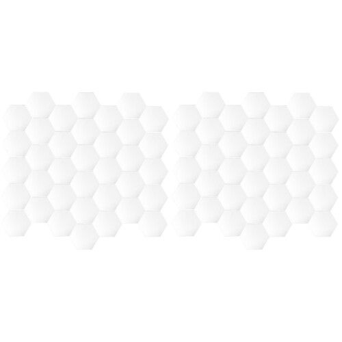 72Pièces Stickers Argentés Hexagones Pour Salon 2