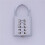 4X Anti-Theft Button Combination Padlock Digit Push Password Lock Zinc Alloy Security Lock 2