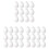 72 Pack 3 Inch Easter Foam Egg White  Egg  Egg Foam Natural Polystyrene Egg Foam Handmade Egg 1