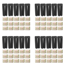 Kit de Equilibrio de Aspas de Ventilador de Techo de 80 Piezas, Que Incluye 20 Piezas Clips de Equilibrio de Ventilador Resistente y 60 Piezas de Peso