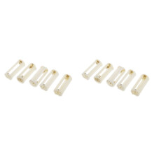 10Pcs Round 3x 1.5V AAA Battery Holder Case Box Container White