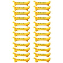 24Pcs String Level Hanging Bubble Levels for Leveling Surveying, Building Trades, Bricklaying, Etc. (Yellow)