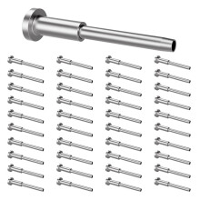 100 Pack Invisible Cable Railing Kit, T316 Stainless Steel 1/8In Invisible Receiver and Swage Stud End for Cable Railing
