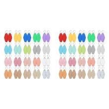 Porte-CléS D'HôTel 80 PièCes Vierge avec Porte-CléS, Porte-CléS de Motel en Plastique Losange de 20 Couleurs, Porte-CléS Vierge par Sublimation