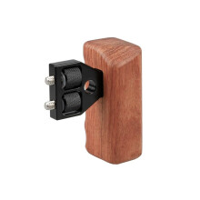 Universal DSLR Camera Cage Side Handle Wooden Grip Ergonomic Camera Rabbit Cage Side Grip for SLR Photography Right