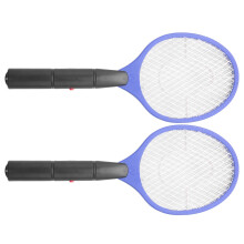 2X Batterien Betrieben Hand Schlaeger Elektrische Moskito Swatter Insekt Hausgarten Pest Bug Fliegen Moskito Swatter Killer