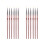 4Ensembles Liner Nail Art Rose Outils Précis 1