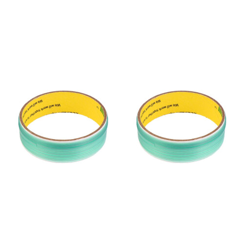 2Pièces Ruban Vinyle Vert Clair Flexible Outil Coupe Film