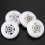 4-Pack Inline-Skate-Hjul Nybörjarbyteshjul med Lager 70 mm Vit 2