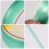 2Pièces Ruban Vinyle Vert Clair Flexible Outil Coupe Film 10