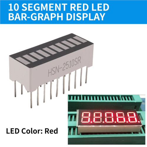 10 Segment Red LED Bar-graph Display 1