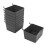 Kit de 16 Bacs de Panneau Perforé Kit de Rangement de Pièces de Panneau Perforé Accessoires (Gris) 3