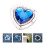 Heart-Shape Foldable Purse Handbag Hanger Hook Holder 9
