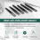 6PCS Precision Tweezer Set Plastic Anti Static Tool Kit Size 1/2/3/5/6/8 each one(Black) 3