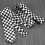 Mens Black White Plaid Checkered Necktie Neck Tie 5