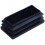 Plastic Rectangle Blanking End Tube Caps Inserts 25X50mm 600Pcs Black 2